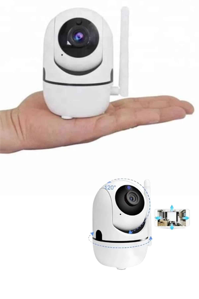 Kablosuz Wifi Destekli Akıllı Güvenlik Kamerası Hareket Sensörlü