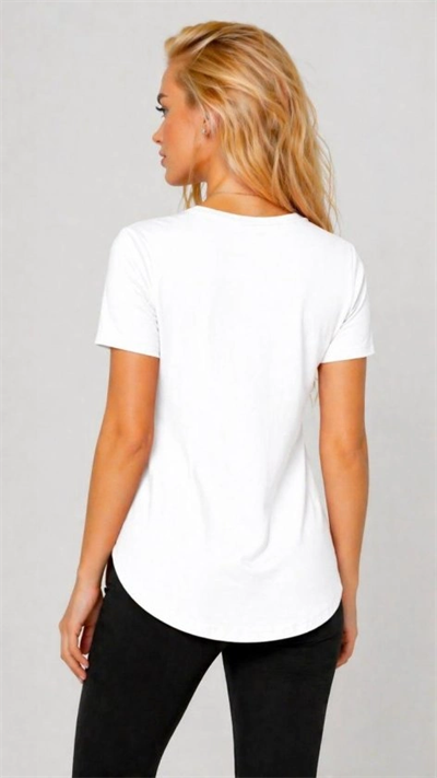 Kadın Yırtmaç Detaylı Viskon Kumaş Bluz