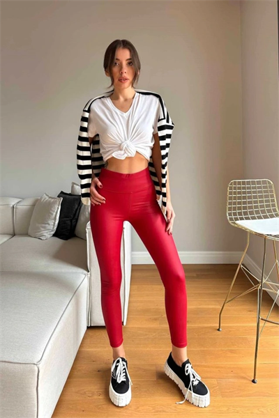 Kadın Yüksek Bel Içi şardonlu Fırsat ürün Toparlayıcı Tayt