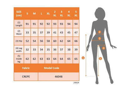 Kadın Yüksek Bel Krep Pantolon