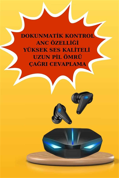 Kadınlar İçin Dokunmatik Ekran Akıllı Saat ve Gamer Kablosuz Bluetooth Kulaklık ANC Özelliği