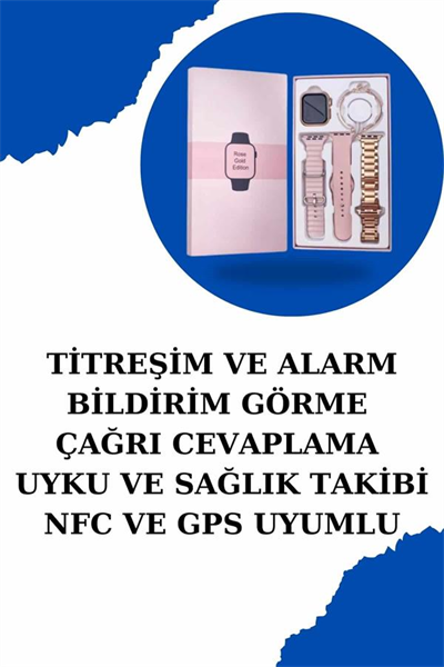 Kadınlar İçin Dokunmatik Ekran Akıllı Saat ve Gamer Kablosuz Bluetooth Kulaklık ANC Özelliği