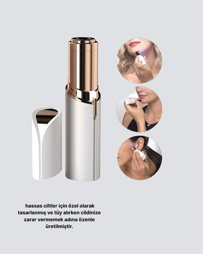 Kadınlar İçin Yüz ve Kaş Epilatörü – Hassas Cilt Dostu, Pil ile Çalışan, Taşınabilir ve Şık Tasarım