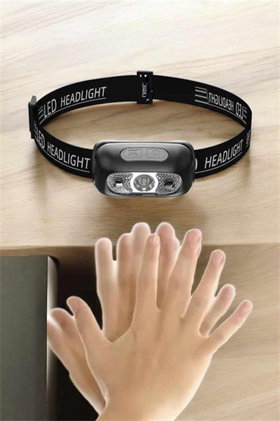 Kafa Lambası Kamp Lambası Led Işık Şarjlı Ayarlanabilir