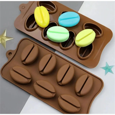 Kahve Çekirdeği Şekilli Silikon Kalıp