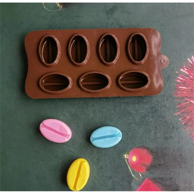 Kahve Çekirdeği Şekilli Silikon Kalıp