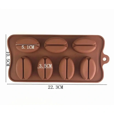 Kahve Çekirdeği Şekilli Silikon Kalıp