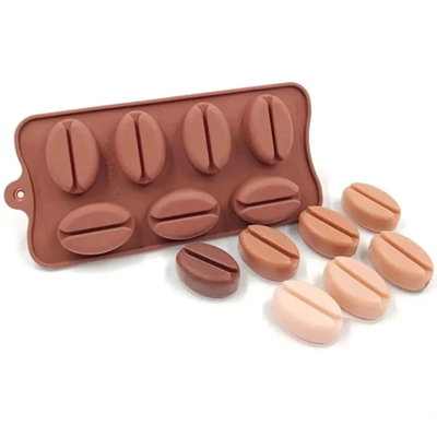 Kahve Çekirdeği Şekilli Silikon Kalıp