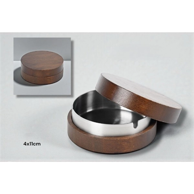 Kahverengi Bambu Kapaklı Küllük