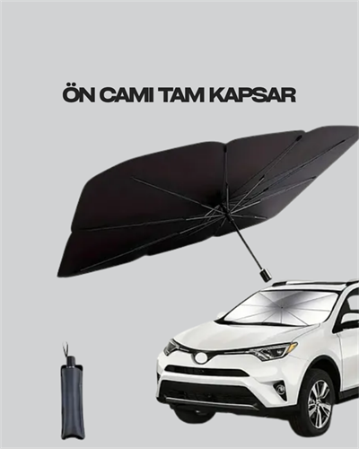 Kalın Kumaşlı Ön Cam Güneşliği – Solmaz, Deforme Olmaz, Uzun Ömürlü