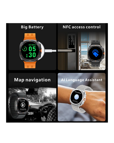 Kalori ve Nabız Ölçen Akıllı Saat | Sağlık Takip Fonksiyonlu | Silikon Kordon