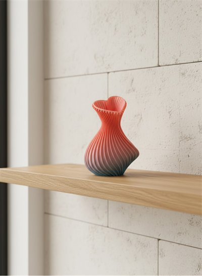 Kalp Tasarımlı Modern Dekor Vazo 15 cm Şık ve Estetik Görünüm