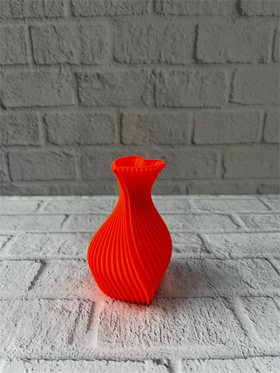 Kalpli Turuncu Dekoratif Vazo 11 cm Modern Şık Masaüstü Aksesuar