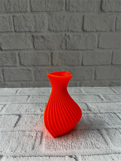 Kalpli Turuncu Dekoratif Vazo 11 cm Modern Şık Masaüstü Aksesuar