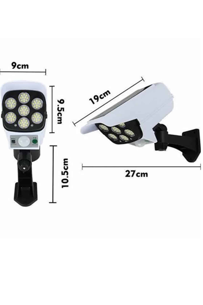 Kamera Görünümlü Led Lamba Dönebilen Bahçe Aydınlatması Duvar Lambası