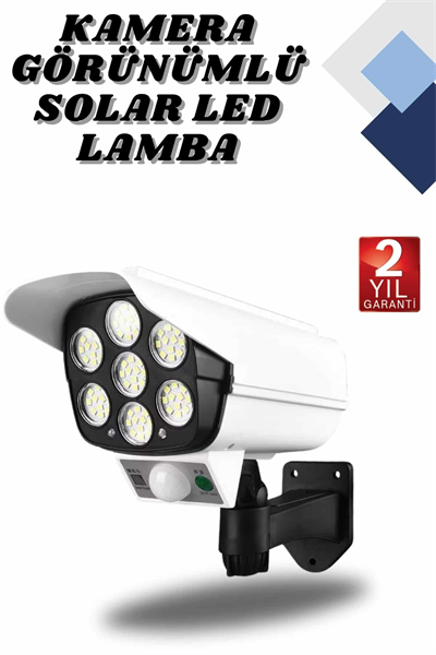 Kamera Görünümlü Led Lamba Dönebilen Bahçe Aydınlatması Duvar Lambası