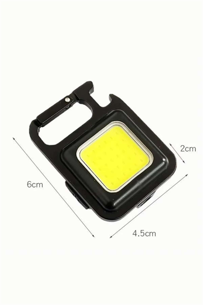 Kamp Çadır Lambası Şarjlı El Feneri Işıldak Anahtarlık Mini Mıknatıslı