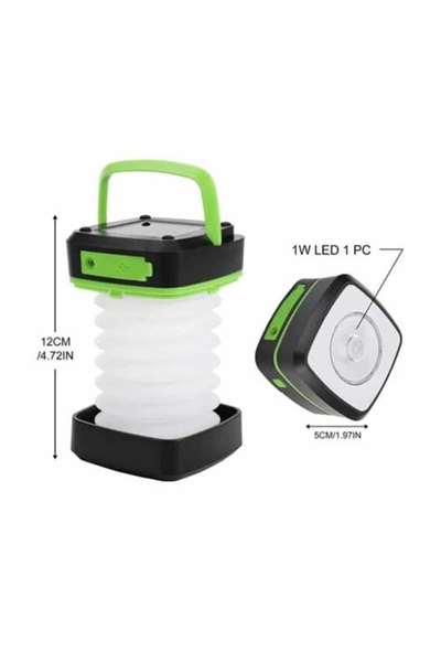 Kamp Feneri Lambası Solar Güneş Enerji Portatif Işıldak Şarjlı