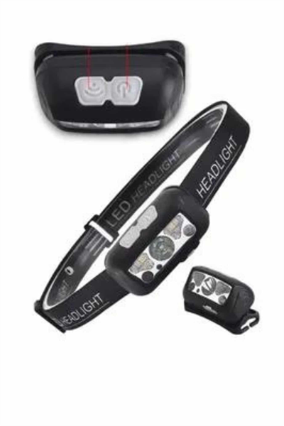 Kamp Lambası Kafa Feneri Kafa Lambası Ayarlanabilir Sensörlü Şarjlı