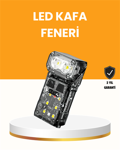 Kamp ve Outdoor İçin LED Far 10 Saat Pil Sensörlü Manyetik
