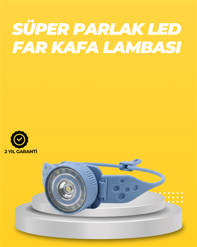 Kampçı Kafa Lambası Su Geçirmez Çok Modlu LED