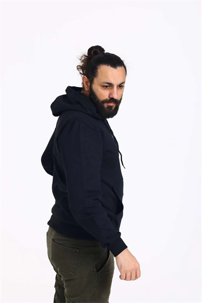 Kapüşonlu İçi Polarlı Regular Kalıp Erkek Sweatshirt Kırmızı