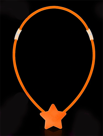 Karanlıkta Yanan Glow Stick Yıldız Kolye - 6 Adet