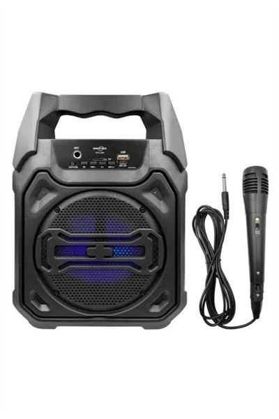 Karaoke Mikrofonlu Fm Radyolu Bluetooth Hoparlör Yüksek Ses Kaliteli