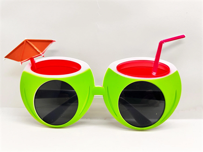 Karpuz Şekilli Tropikal Hawaii Gözlüğü