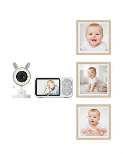 Karşılıklı Sesli Bebek Kamerası 4x Zoom Sıcaklık Sensörlü