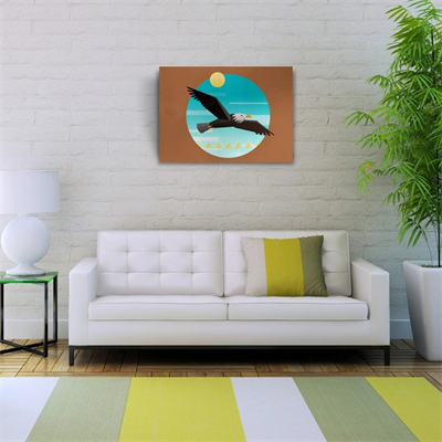 Kartal Figürü Kanvas Tablo 50 x 70