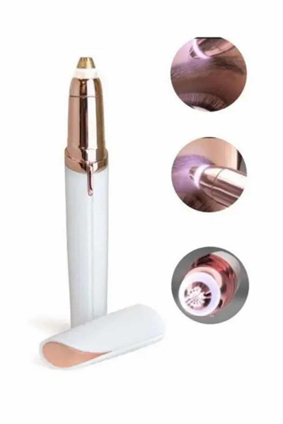 Kaş Bıyık Epilasyon Aleti İnce Uçlu Yüz Için Tüy Alıcı Pilli