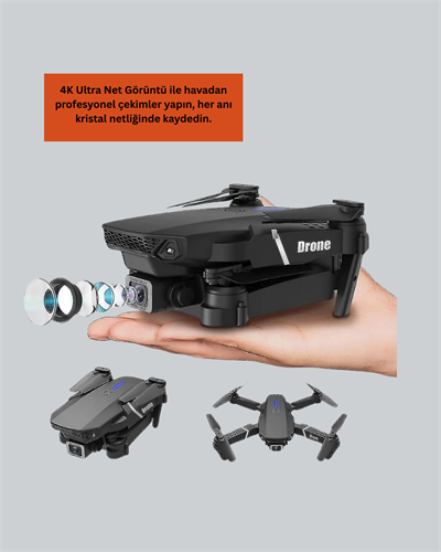 Katlanabilir 4K Kamera Drone Uzaktan Kumandalı Profesyonel Drone