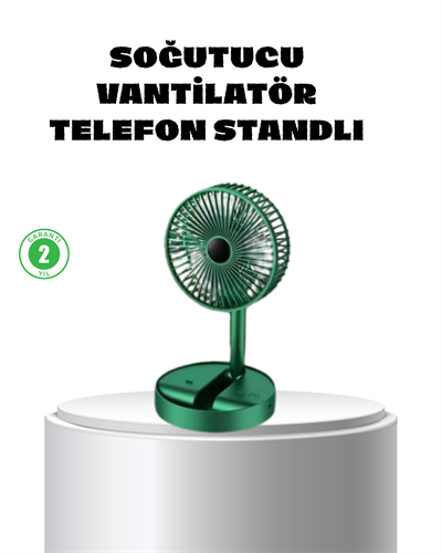 Katlanabilir Mini Fan – 3 Kademeli Soğutma, Şarjlı