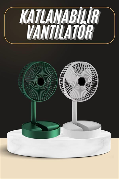 Katlanabilir Usb Şarjlı Masaüstü Soğutucu Mini Fan Telefon Tutucu