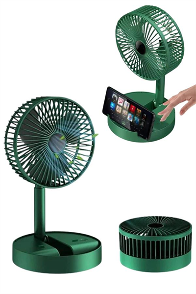Katlanabilir Usb Şarjlı Masaüstü Soğutucu Mini Fan Telefon Tutucu