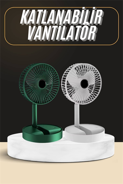 Katlanabilir Usb Şarjlı Masaüstü Soğutucu Mini Fan Telefon Tutucu