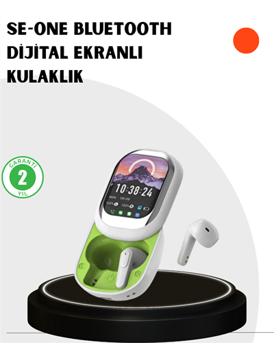 Kayar Kapaklı Şarj Kutusu Ve Dokunmatik Ekranlı Bluetooth Stereo Kulaklık