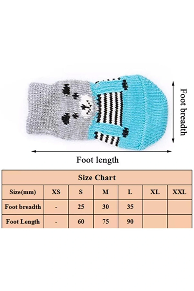 Kedi Köpek Kaydırmaz Örme Çorap