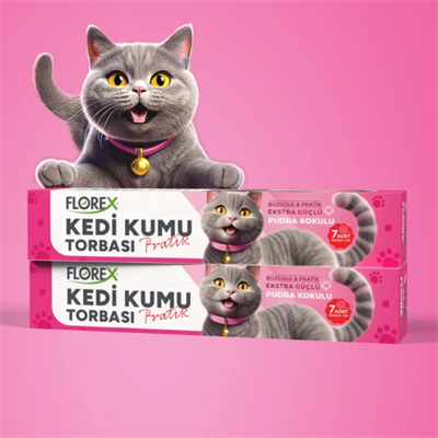 Kedi Kumu Torbası Pudra Kokulu
