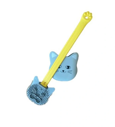 Kedi Tasarımlı Ergonomik Tuvalet Fırçası