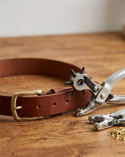 Kemer Delme Aparatı 2li Set Deri Kemer Çanta Ayakkabı Delme Pensesi