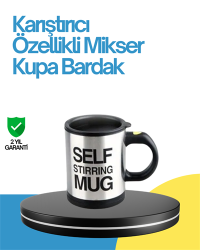 Kendi Kendini Karıştıran Termos Kupa – Pratik, Güçlü Motorlu ve Termos Özellikli