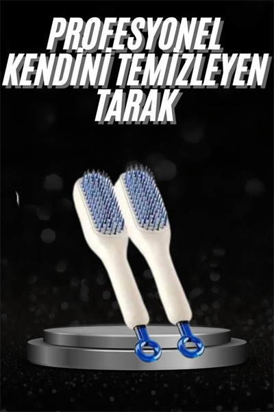 Kendi kendini Temizleyebilen Hijyenik Saç Fırçası Anti-Statik Teknolojisi