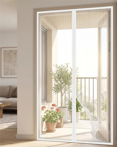 Kendiliğinden Kapanan Kapı Sinekliği Çift Taraflı Bant Hediyeli Kolay Montajlı