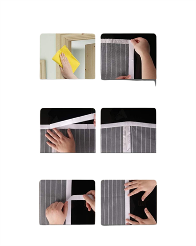 Kendiliğinden Kapanan Kapı Sinekliği Çift Taraflı Bant Hediyeli Kolay Montajlı