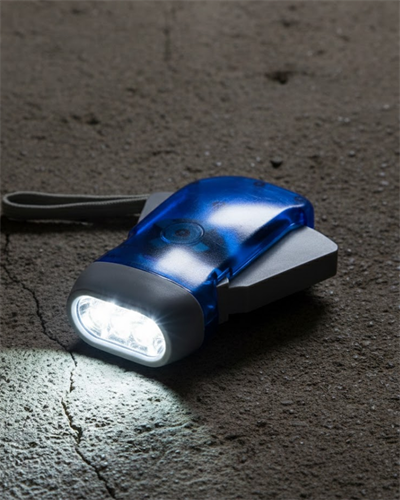 Kendiliğinden Şarjlı El Feneri Pilsiz Çalışan 3 LED Acil Durum Feneri