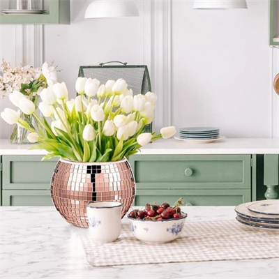 Kendinden Yapışkanlı Aynalı Kare Bronz Sticker 30x30 Cm