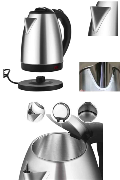 Kettle C F Tipi 220-240V Paslanmaz Çelik Elektrik Kablolu Otomatik Kapanma