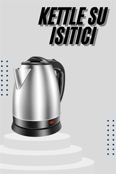 Kettle C F Tipi 220-240V Paslanmaz Çelik Elektrik Kablolu Otomatik Kapanma
